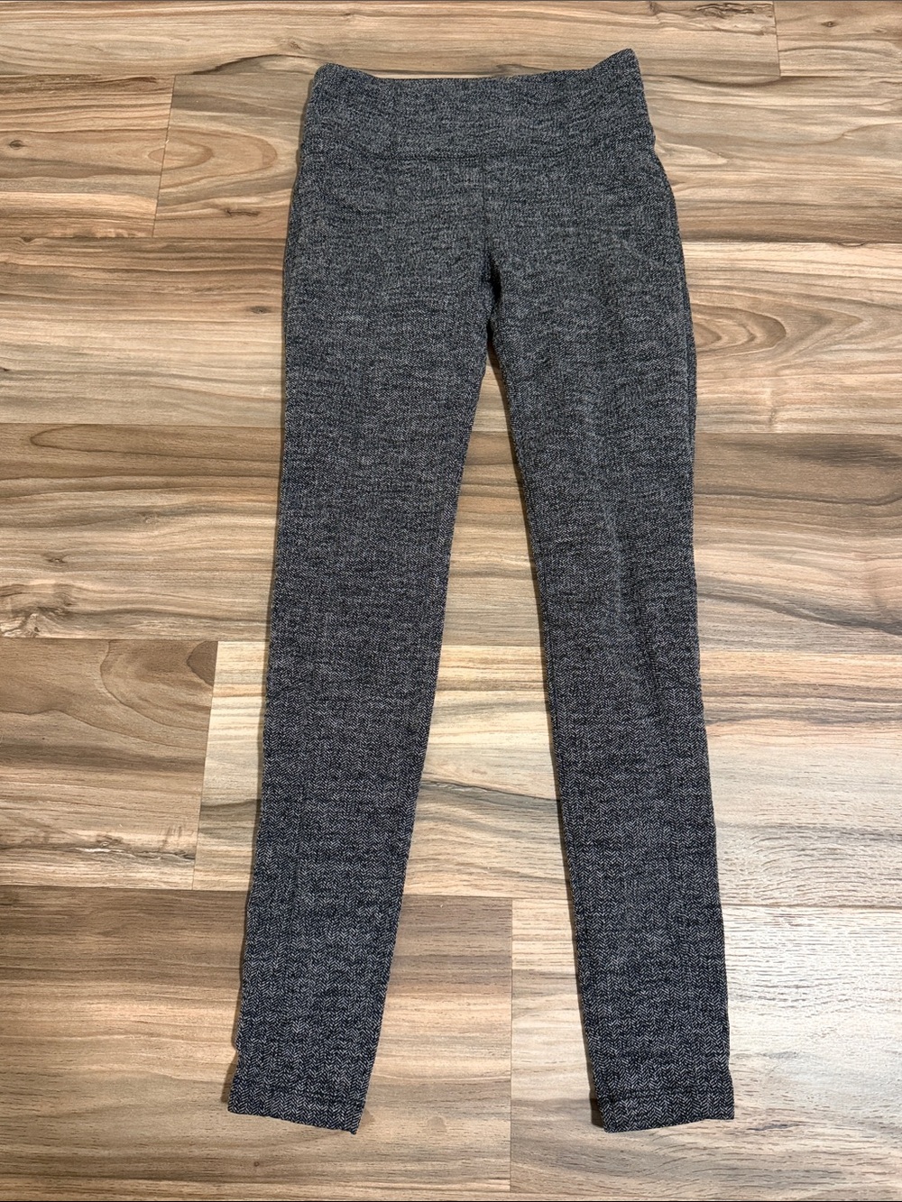 Athleta Leggings Women XS Herringbone Metro High Waisted Pants Athletic Black